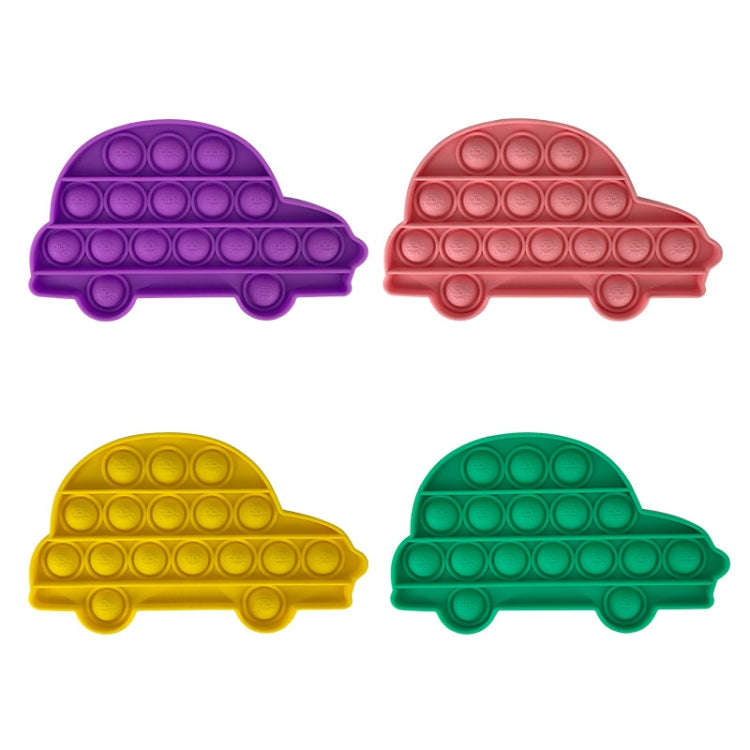 5 PCS Child Mental Arithmetic Desktop Educational Toys Silicone Pressing Board Game, Style: Car (...