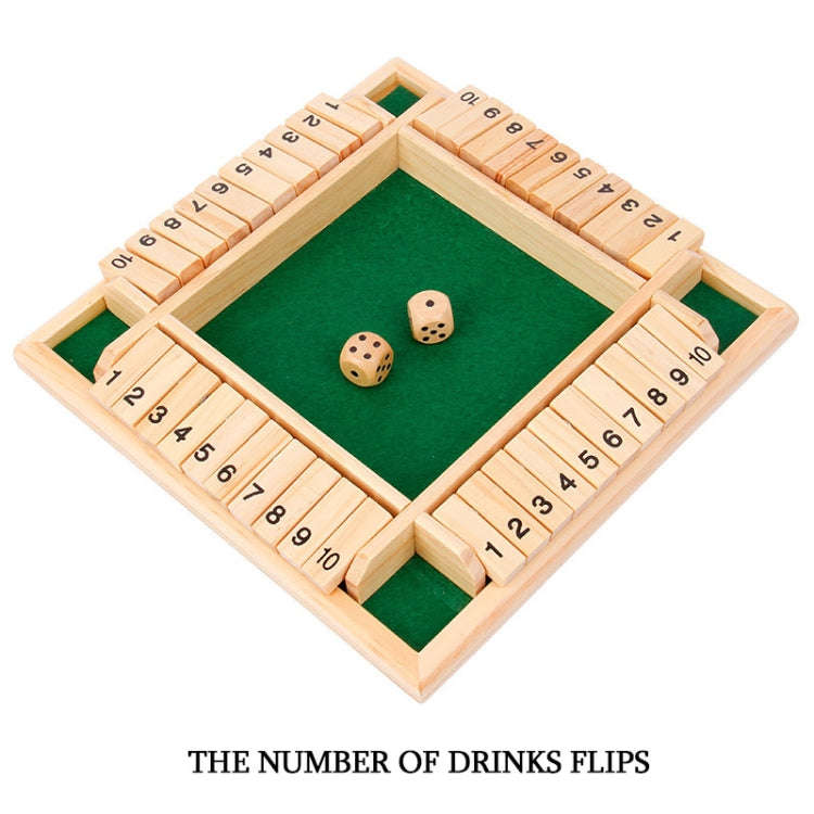 Four-Sided Digital Flop Game Party Interaction Children Educational Leisure Board Game Adult Deco...