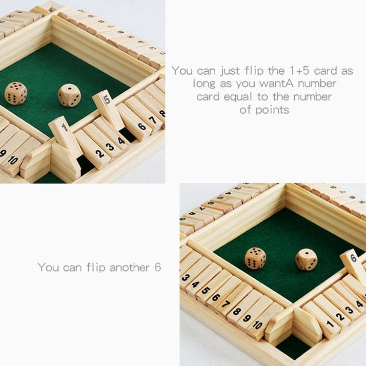 Four-Sided Digital Flop Game Party Interaction Children Educational Leisure Board Game Adult Deco...