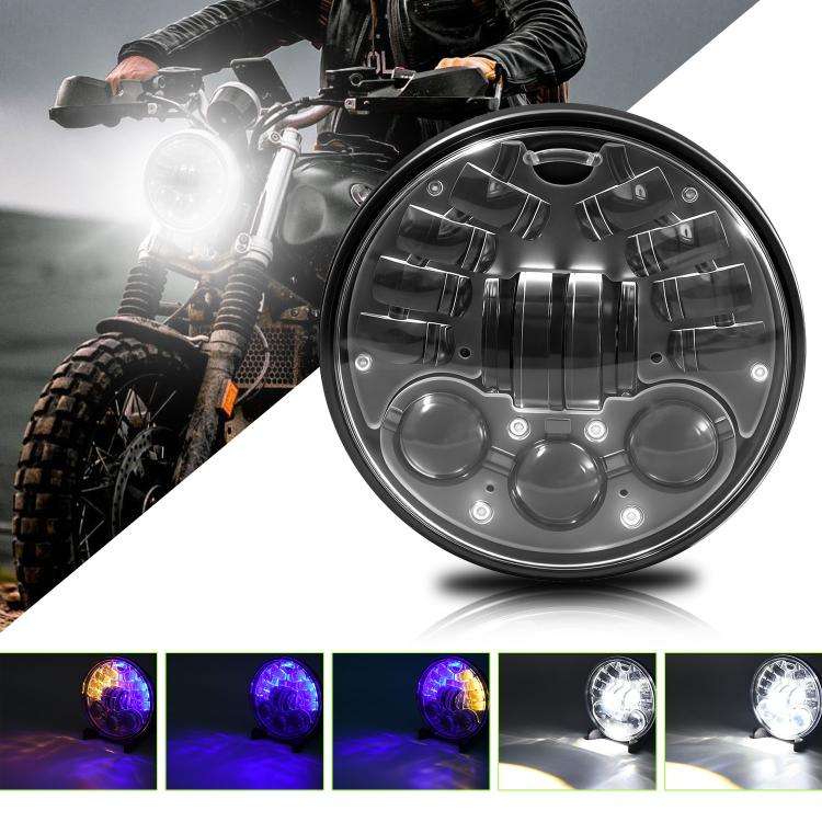 5.75-inch Aluminum Housing Matrix Angel Eye Motorcycle Headlight(H4)