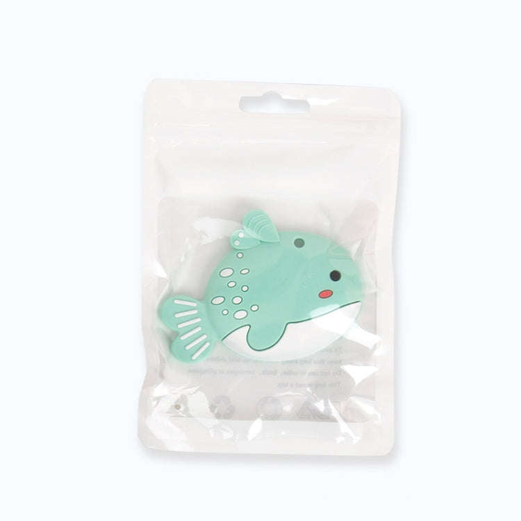 MJYJ019 Silicone Baby Teether Children Molar Stick Toy, Color: Small Fish-Green