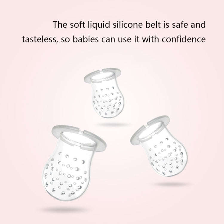Baby Fruit And Vegetable Food Supplement Food Fruit Bite Bag(M Pink)