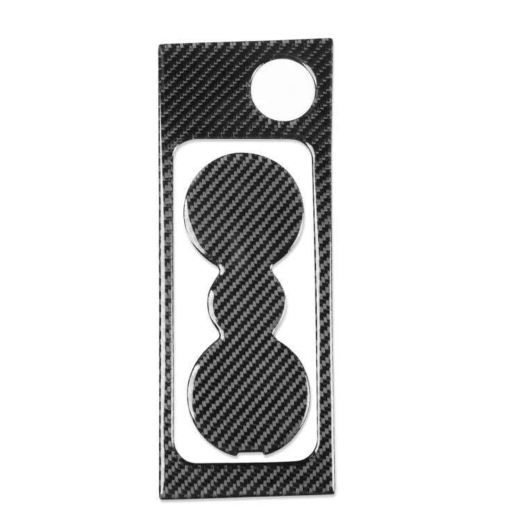 For 2017-2021 Skoda Octavia Left And Right Hand Drive Cup Holder Frame + Cup Mat Sticker(Black)