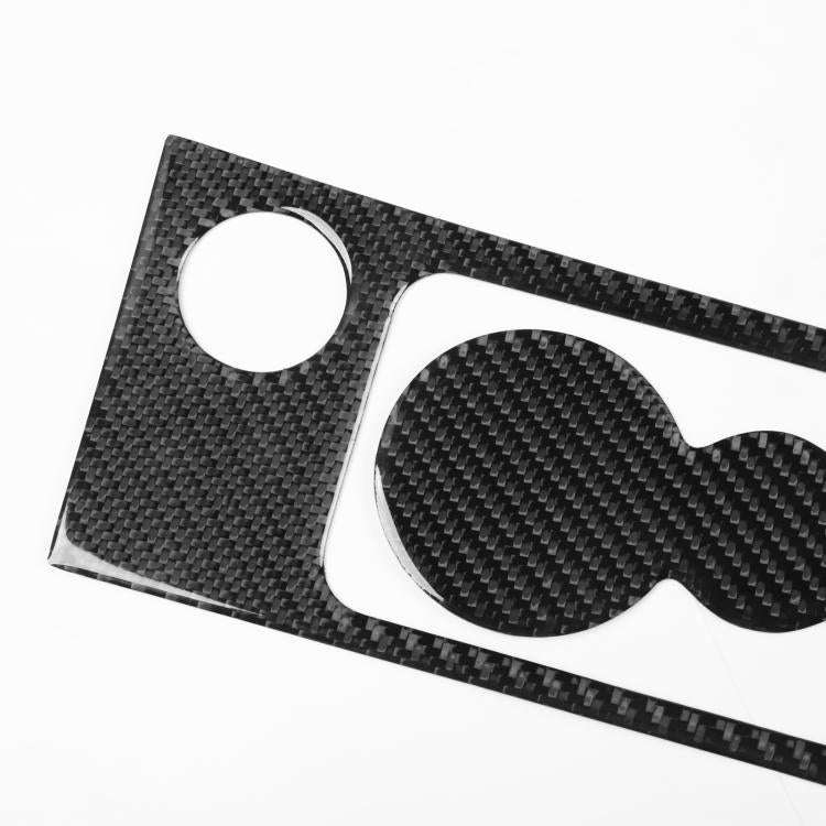 For 2017-2021 Skoda Octavia Left And Right Hand Drive Cup Holder Frame + Cup Mat Sticker(Red)