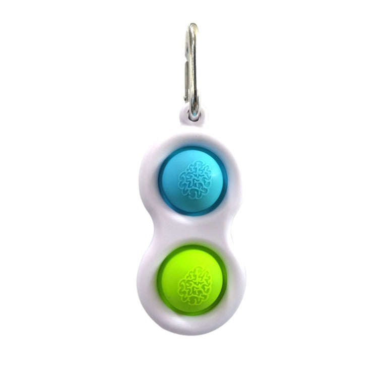 3 PCS Finger Bubble Music Key Buckle Baby Mental Development Can Press The Practice Board Finger ...