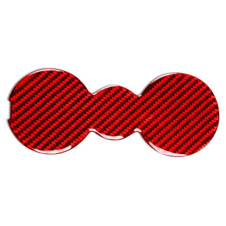 For 2017-2021 Skoda Octavia Left And Right Hand Drive Cup Holder Mat Sticker(Red)
