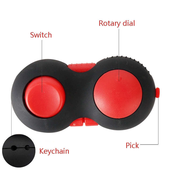 3 PCS Decompression Handle Toys Novelty Finger Sports Handle Toy, Colour: Black Yellow (with Colo...