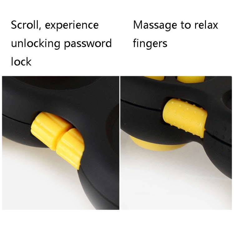 3 PCS Decompression Handle Toys Novelty Finger Sports Handle Toy, Colour: Black Yellow (with Colo...