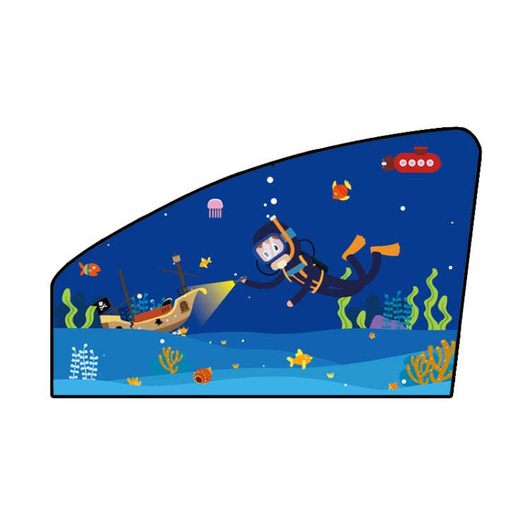 Automobile Sunshade Car Windows Sun Protection And Heat Insulation Magnetic Telescopic Side Curta...