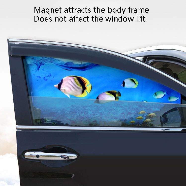 Automobile Sunshade Car Windows Sun Protection And Heat Insulation Magnetic Telescopic Side Curta...