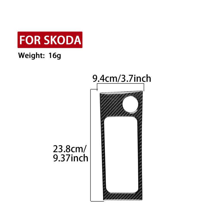 For 2017-2021 Skoda Octavia Left And Right Hand Drive Cup Holder Trim Sticker(Red)