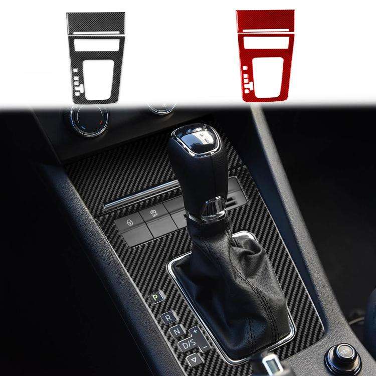 For 2017-2021 Skoda Octavia Left-Hand Drive 2pcs /Set Gear Shift Panel Trim Sticker(Red)