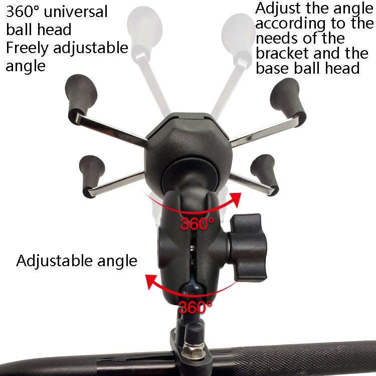 N-STAR N002 Motorcycle Bicycle Mobile Phone Bracket Riding Equipment(Small Long Ball Head)