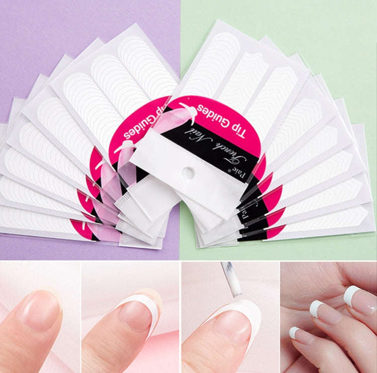 Manicure Tool  Set Fingernails Word Cut Set, Specification: Transparent Semi-post Large Set