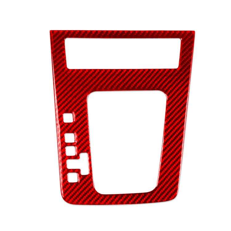 For 2017-2021 Skoda Octavia Left-Hand Drive Gear Shift Panel Sticker(Red)