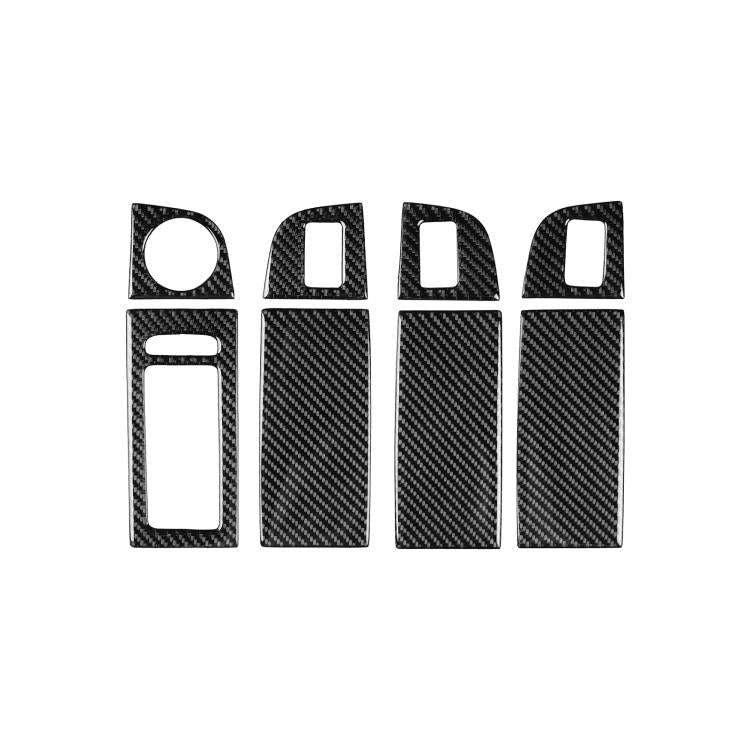 For 2017-2021 Skoda Octavia Left-Hand Drive 8pcs /Set Window Switch Panel Sticker(Black)