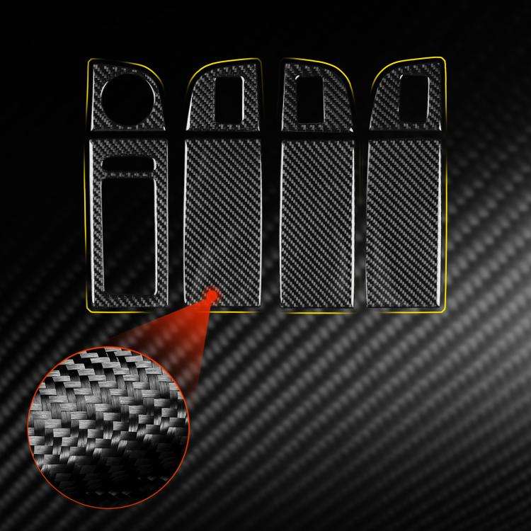 For 2017-2021 Skoda Octavia Left-Hand Drive 8pcs /Set Window Switch Panel Sticker(Black)