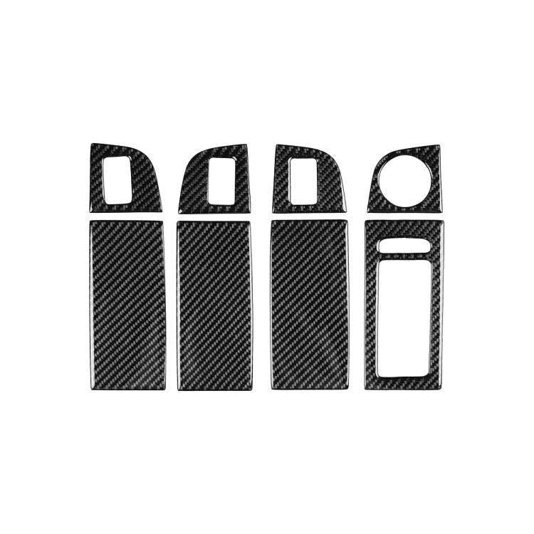 For 2017-2021 Skoda Octavia Right-Hand Drive 8pcs /Set Window Switch Panel Sticker(Black)