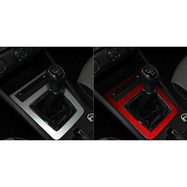 For 2017-2021 Skoda Octavia Left-Hand Drive Manual Gear Shift Panel Sticker(Red)