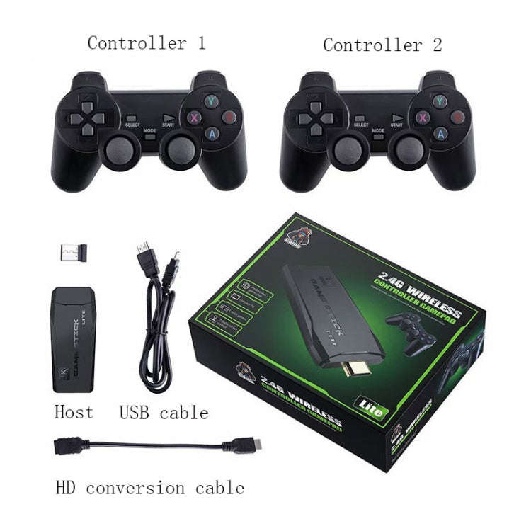 M8 Wireless HDMI Arcade Game Home TV Mini Game Machine with 2 x GamePads 64G Memory