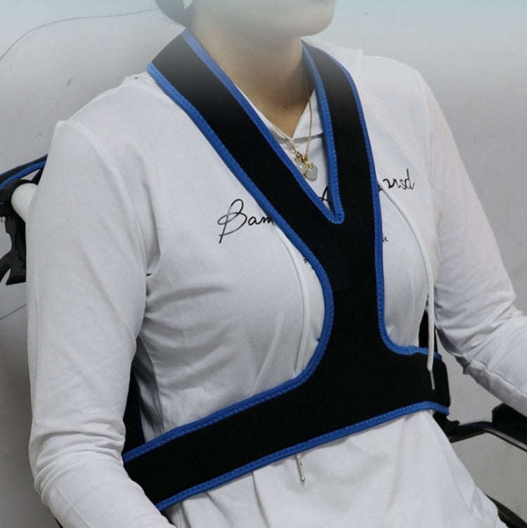 Disabled Wheelchair Anti-Tilting Elastic Fixing Belt(Black)