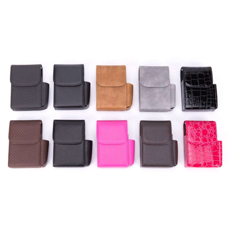 Cigarette Box Fashion Business Card Case(Crazy Horse Plain Gray)