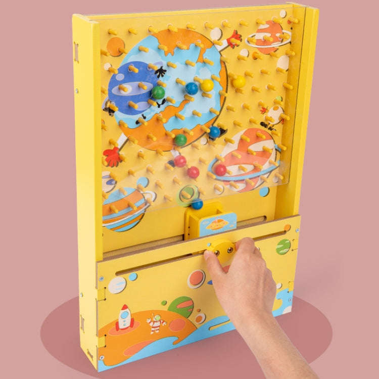 Wooden Assembling Ball Machine Exercise Hand-Eye-Brain Coordination Parent-Child Interactive Game...
