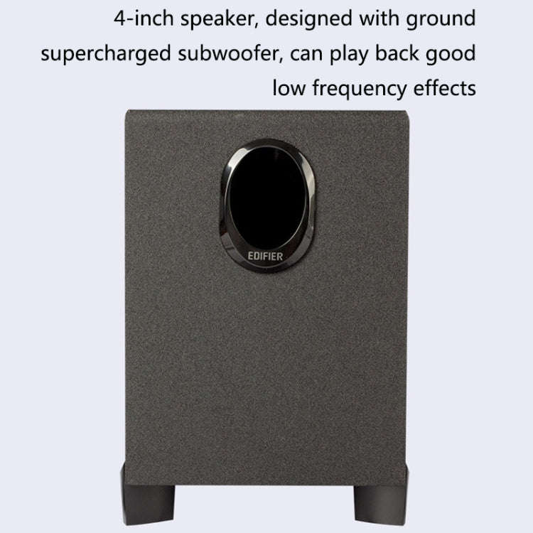 EDIFIER R101V Laptop Audio Home Mini Subwoofer, US Plug(Black)