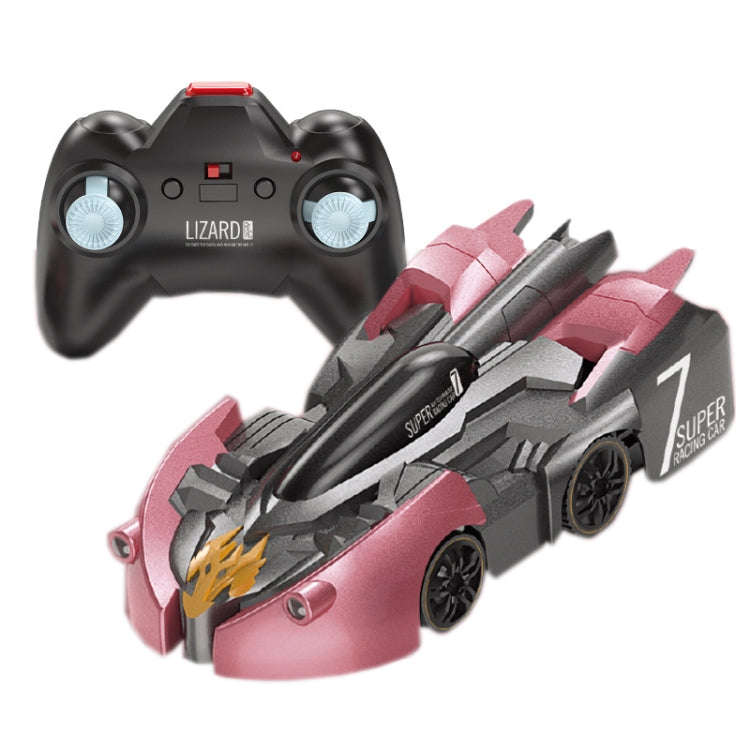 Remote Control Wall Climbing Car Mini Electric Remote Control Car Children Toy(Red Flame Handle R...