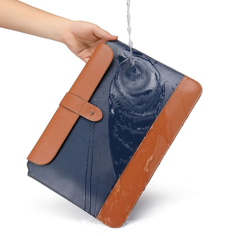 Horizontal Microfiber Color Matching Notebook Liner Bag, Style: Liner Bag (Black + Brown), Applic...