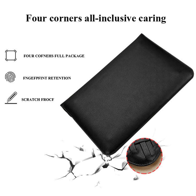 Hand-Woven Computer Bag Notebook Liner Bag, Applicable Model: 12 inch (A1534)(Black)