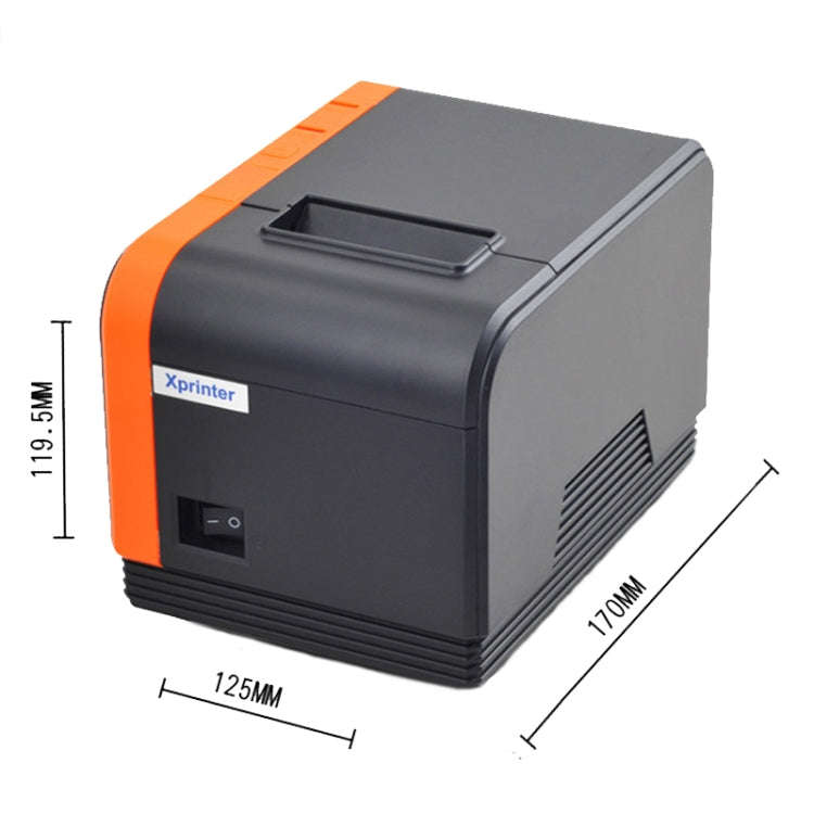 Xprinter XP-T58L 58mm Supermarket Cashier Receipt Thermal Printer, Spec: Parallel Port(EU Plug)