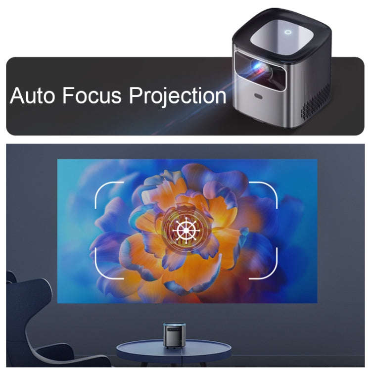 P3 Mini Home HD Projector Portable 1080P Dual-Band 5G WiFi Smart Voice Projector(US Plug)