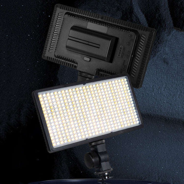 600 LEDs Stepless Adjustable Live Fill Lamp Reversible Photography Soft Light, Spec: 10 inch(EU P...