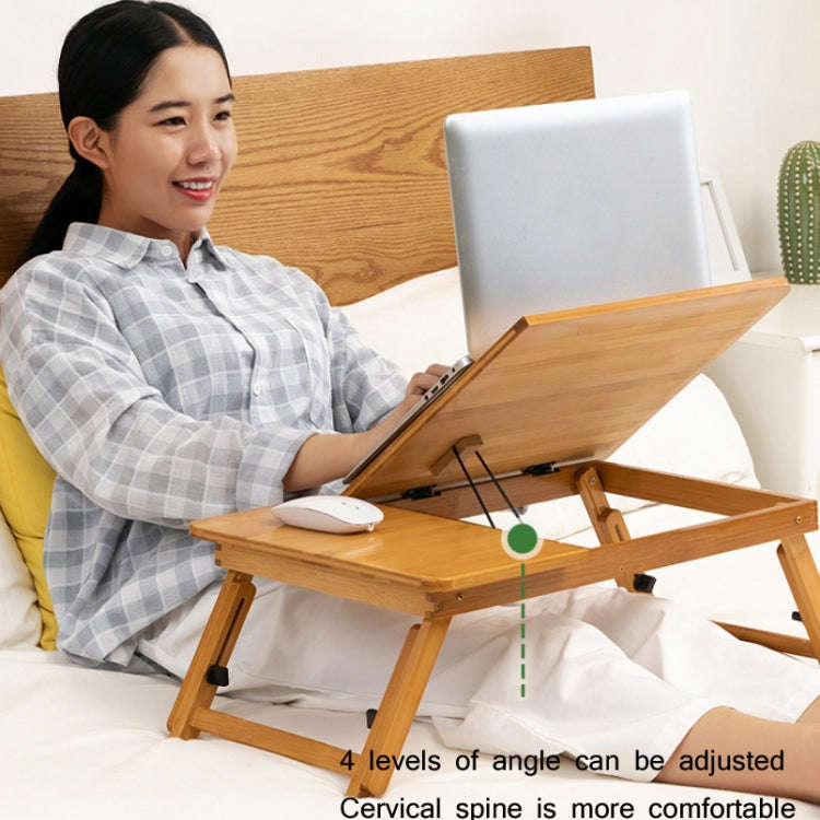 741ZDDNZ Bed Use Folding Height Adjustable Laptop Desk Dormitory Study Desk, Specification: Mediu...
