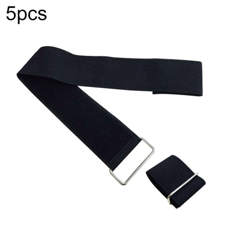 5 PCS Two-Person Three-Legged Game Leggings Belt Gaming Ankle Strap(Black)