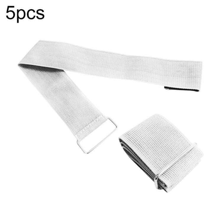 5 PCS Two-Person Three-Legged Game Leggings Belt Gaming Ankle Strap(White)
