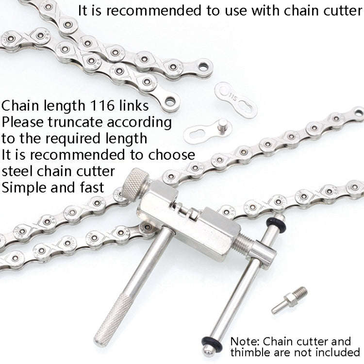 Mountain Road Bike Chain Electroplating Chain, Specification: 6/7/8 Speed