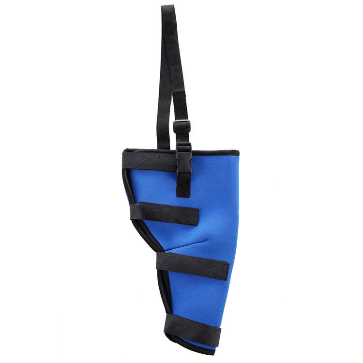 HJ19 Pet Surgery Rehabilitation Back Leg Protector Walking Aids, Size: S(Blue Left Back Leg)