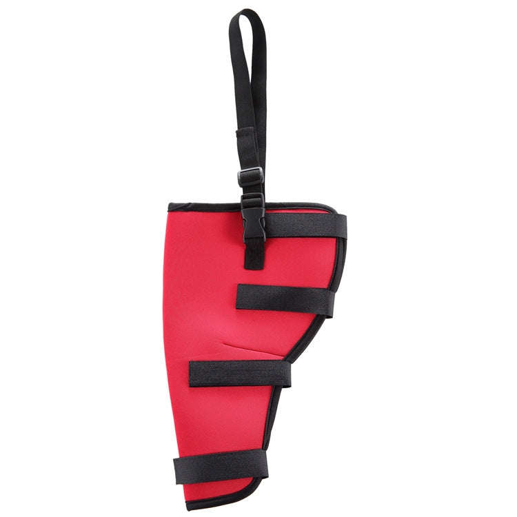 HJ19 Pet Surgery Rehabilitation Back Leg Protector Walking Aids, Size: M(Red Right Back Leg)