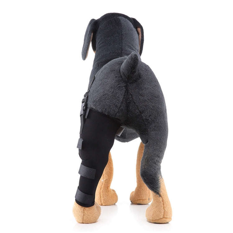 HJ19 Pet Surgery Rehabilitation Back Leg Protector Walking Aids, Size: L(Black Left Back Leg)
