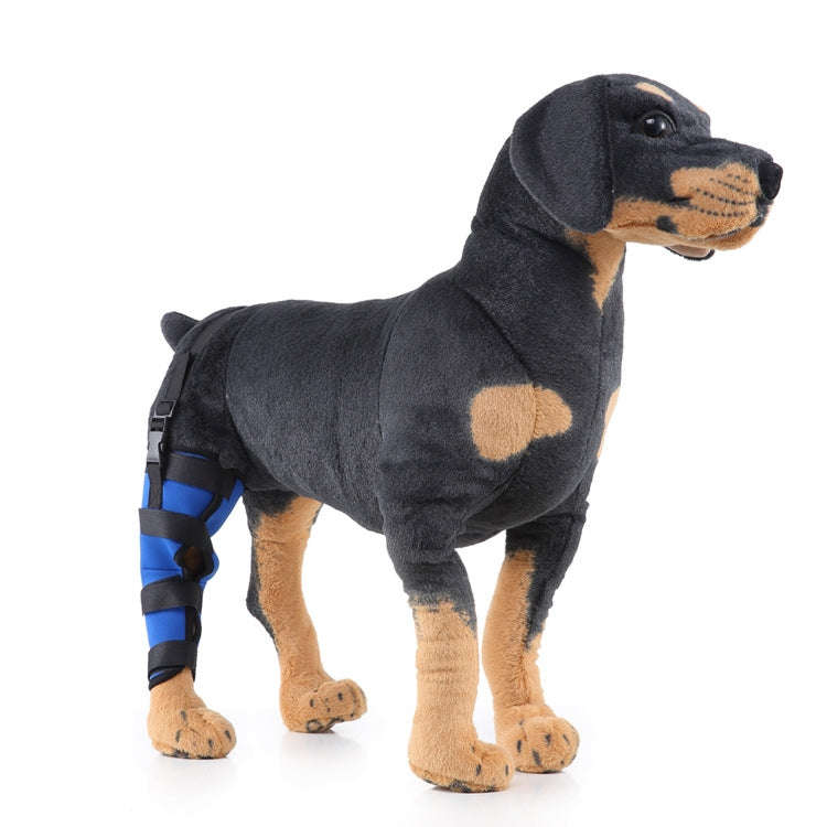 HJ19 Pet Surgery Rehabilitation Back Leg Protector Walking Aids, Size: L(Blue Right Back Leg)