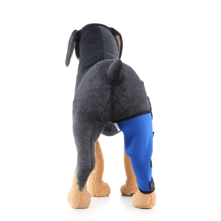 HJ19 Pet Surgery Rehabilitation Back Leg Protector Walking Aids, Size: L(Blue Right Back Leg)