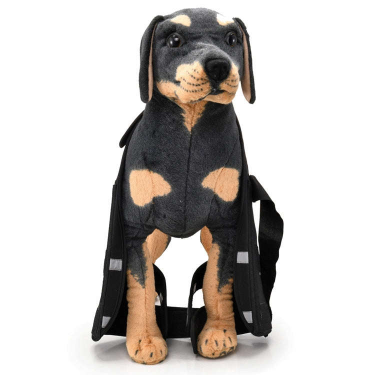 Pet Dog Leg Knee Guard Surgery Injury Protective Cover, Size: S(Support Strips Model (Black))