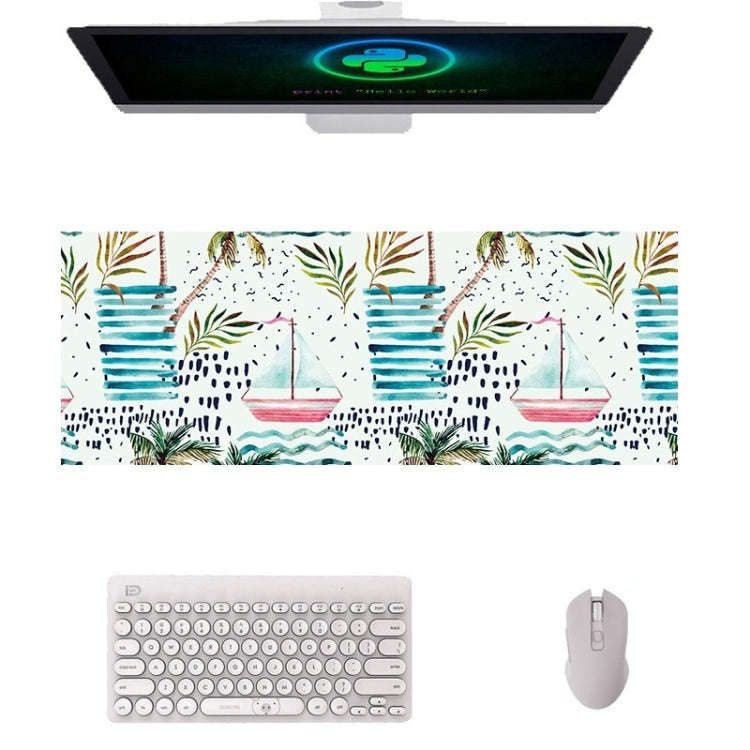 900x400x3mm Office Learning Rubber Mouse Pad Table Mat(11 Tropical Rainforest)