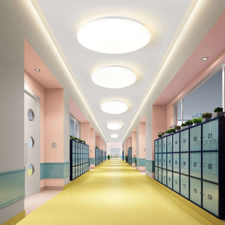 LED Sound Light Control Ceiling Lamp Round Corridor Intelligent Sensor Lamp, Power source: 12W 27...