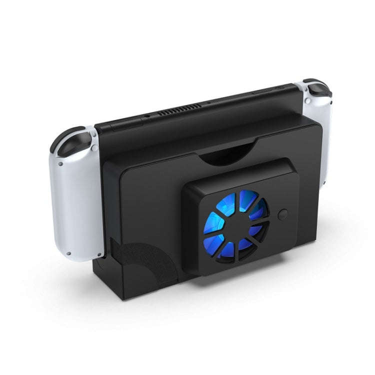 DOBE Host Base Cooling Fan With Blue Light For Switch OLED(Black)