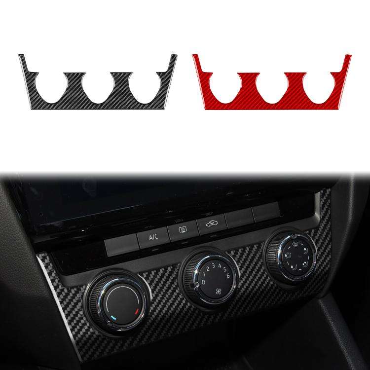 For 2017-2021 Skoda Octavia LH / RH Drive Air Conditioning Control Panel Sticker(Red)