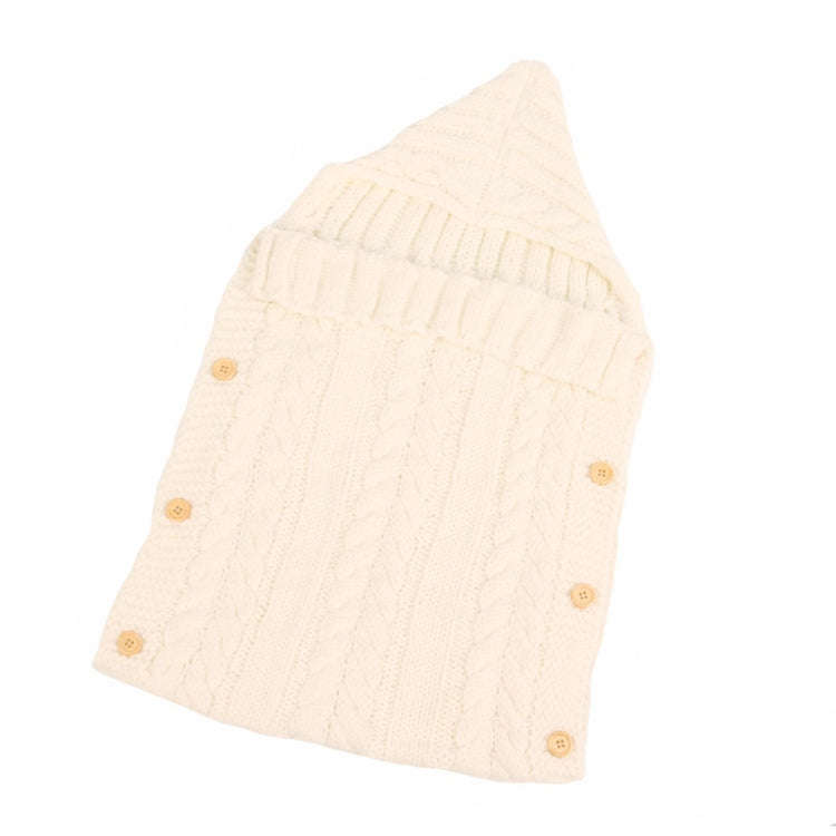 Zzsd0002 Autumn / Winter Baby Knitted Woolen Button Sleeping Bag Photography Blanket Stroller Sle...