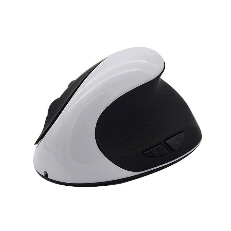 JSY-03 6 Keys Wireless Vertical Charging Mouse Ergonomic Vertical Optical Mouse(White)